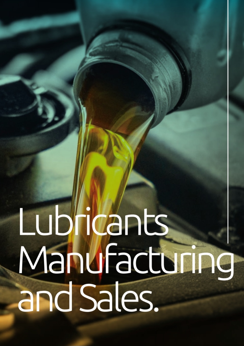 Lubricants blending and packaging line