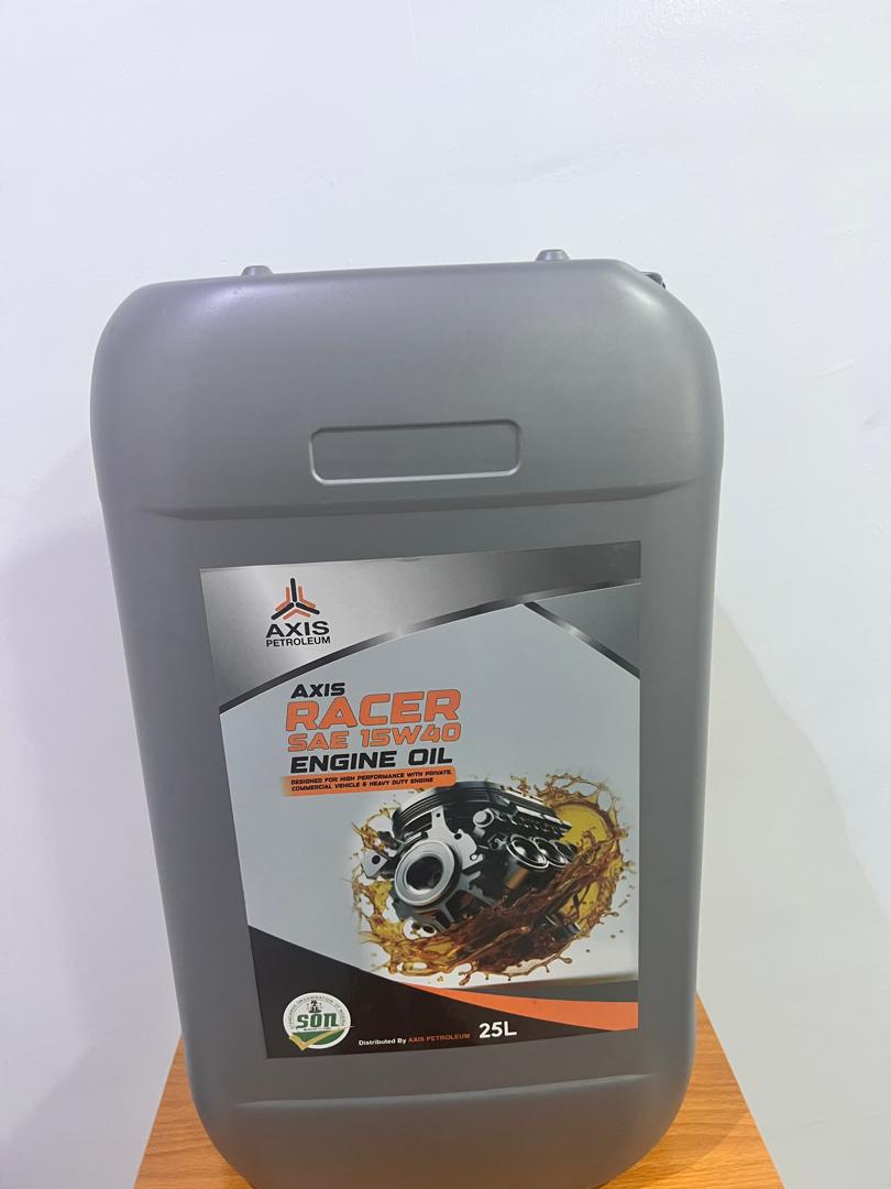 Axis Racer SAE 15W40 heavy‑duty diesel engine oil container